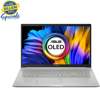 ASUS VivoBook K15 OLED (2021) Core i5 11th Gen - (16 GB/1 TB HDD/256 GB SSD/Windows 10 Home) K513EA-L523TS Thin and Light Laptop(15.6 inch, Transparent Silver, 1.80 Kg, With MS Office)