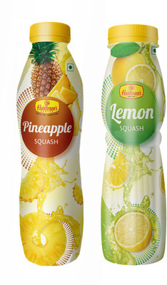 Haldiram's Pineapple Squash and Lemon Squash (Combo Pack)(2 x 700 ml)