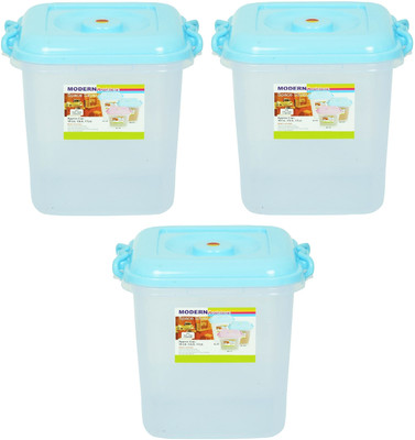 AMAZE ACTIONWARE Plastic Grocery Container  - 13 L(Pack of 3, Blue)
