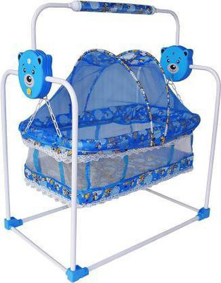 Soaring BEST Blue BABY CRADLE PREMIUM|BEST IN SEGMENT FOR BABY With Mosquito Net Baby Jhula,Baby Paalna Newborn Baby LittleNest Bassinet Cradle with Mosquito Recommened For Cradle For Baby With Net And Swing kids Cradle Baby Cradle Mosquito Net Cradle baby cradle jhula swing (Blue)(Blue)