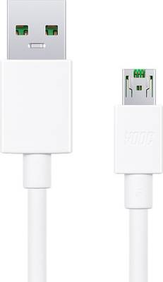 ULTRAWARP 20W 5V/4A MICRO VOOC CHARGER CABLE 4 A 1.001 m OEM Micro USB Cable  (Compatible with Oppo F9 Pro, R7, R9 F11 Pro, Realme 3 PRo, White, Green, One Cable)