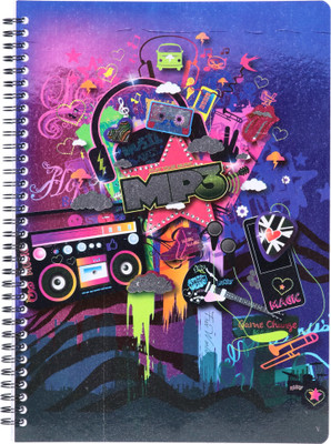 NAVNEET Youva Case Bound Notebook - Jazz A5 - 21 x 14.8 A5 Notebook Single Line 240 Pages(Multicolor)