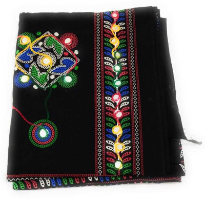 jain matching center Cotton Blend Embroidered Women Dupatta