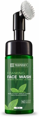 Teepzeey Tea Tree Foaming  With Tea Tree With Deep Cleansing Brush (Pack Of 2) Face Wash(320 ml)