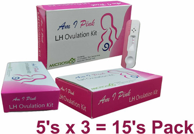 MICROSIDD Am I Pink LH Ovulation Kit(15 Tests, Pack of 15)