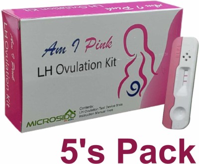 MICROSIDD Am I Pink LH Ovulation Kit(5 Tests, Pack of 5)