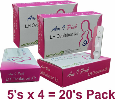 MICROSIDD Am I Pink LH Ovulation Kit(20 Tests, Pack of 20)
