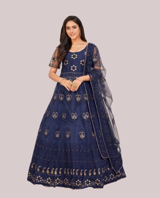 atsevam Anarkali Gown(Blue)