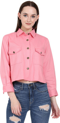 HRIKSHIKA FASHION 3/4th Sleeve Solid Women Denim Jacket