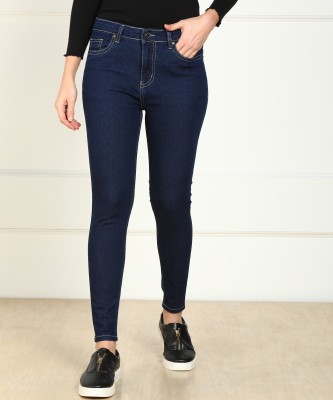 PEOPLE Tapered Fit Women Dark Blue Jeans