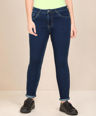 PEOPLE Skinny Women Dark Blue Jeans