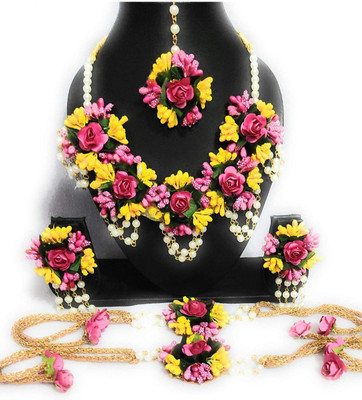 Sarthak Fashion Fabric Multicolor Jewellery Set(Pack of 1)