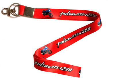 Meeko.com Pulsar 220 Lanyard Tag Id Card Holder Fabric Keychain 1 Key Chain