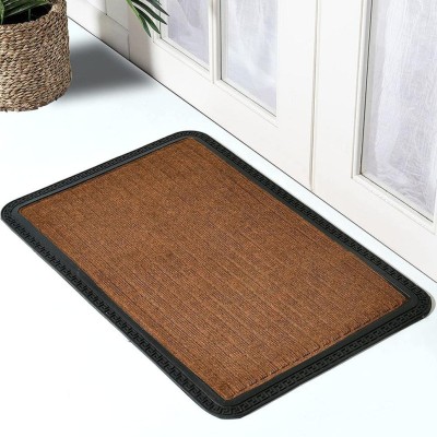 Mega Cart Home PP (Polypropylene) Door Mat(Brown, Medium)