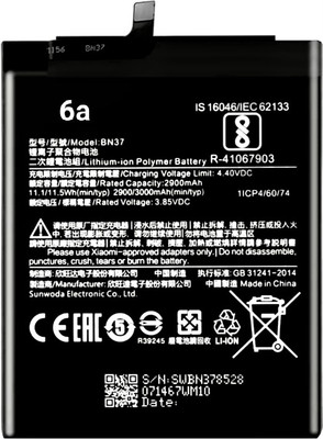 NetTorn Mobile Battery For  Xiaomi Redmi 6a/BN37(Premium Quality)