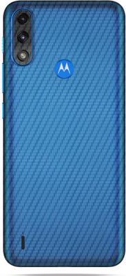 OggyBaba motorola moto E7 Power, Phone Back side Protector and Camera Protector Mobile Skin(Transparent Carbon Fibre Skin Matte Finish Skin)
