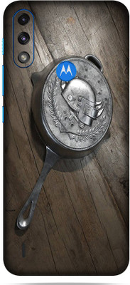 WeCre8 Skin's Motorola Moto E7 Power Mobile Skin(Brown , Silver)