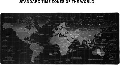 SEAGULL Large Extended Mouse Pad, Non-Slip Rubber Base, Soft Gaming Desk Keyboard Pad Mat for Offices & Home (60 x 30 cm, World Map) Non Slip Base Mousepad(World Map)