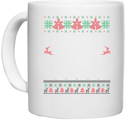 UDNAG White Ceramic Coffee / Tea 'Illustration | Template 42' Perfect for Gifting [330ml] Ceramic Coffee Mug(330 ml)