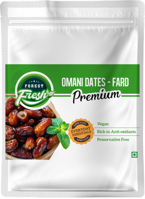 Forest Fresh Premium Omani Dates (Khajoor) - Fard - 400gm - Dry Fruits & Nuts Dates(1 x 400 g)
