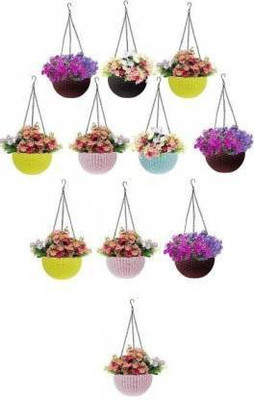 VirajSanchi Plant Container Set(Pack of 11, Plastic)