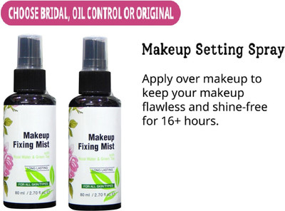ADJD NEW FACE MAKEUP SETTING MATTE FINISH & LONG LASTING FIXER COMBO Primer  - 160 ml(TRANSPARENT)