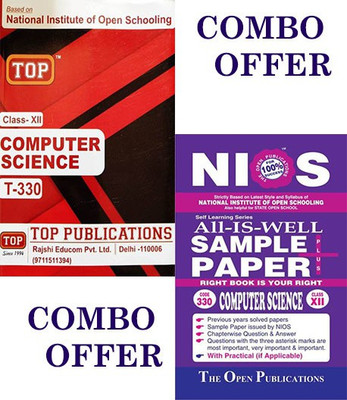 Nios Top Computer Science 330 Guide Book Get Sample Papers All Is Well EM (COMBO OFFER)(Paperback, Top Publication, The Open Publication)