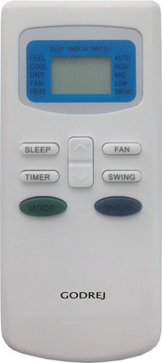 Haimac AC Remote No. 17A Compatible with Remote Control GODREJ AC Remote Controller(White)
