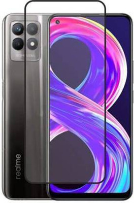 NIMBUDA Edge To Edge Tempered Glass for Realme 8i(Pack of 1)