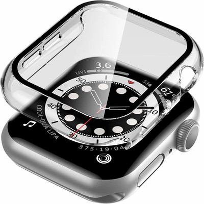 Viraan Edge To Edge Tempered Glass for Case Compatible with Apple Watch 42mm Screen Protector, Overall Protective Hard PC Bumper Case with Thin Tempered Glass Cover for iwatch Series 3 Series 2 Series 1(Pack of 1)