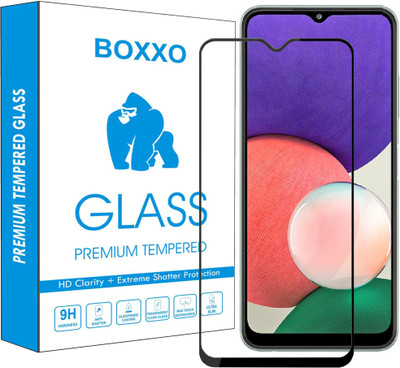 Boxxo Edge To Edge Tempered Glass for Samsung Galaxy A04(Pack of 1)