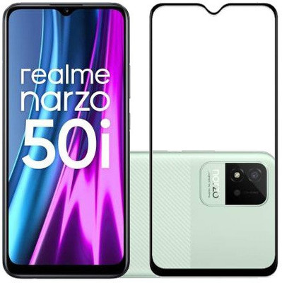 ECMERED Edge To Edge Tempered Glass for Realme Narzo 50i(Pack of 1)