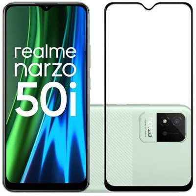 ECMERED Edge To Edge Tempered Glass for Realme Narzo 50i(Pack of 1)