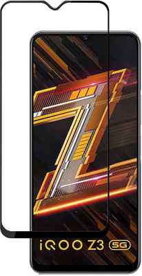 INFINITYWORLD Edge To Edge Tempered Glass for IQOO Z3 5G(Pack of 1)