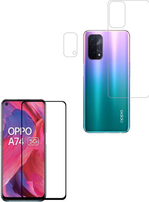 Ten To 11 Front and Back Tempered Glass for Oppo A74 5G(Pack of 3)