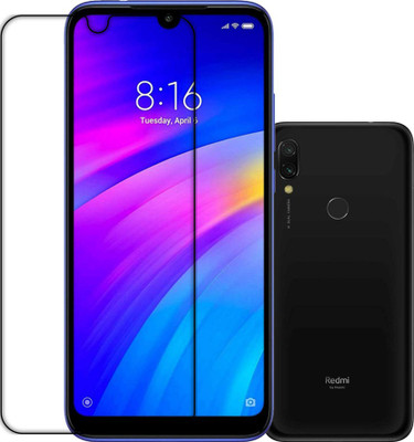MUTAALI Front and Back Tempered Glass for REDMI 7(Pack of 1)