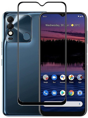 NIMMIKA ENTERPRISES Edge To Edge Tempered Glass for tecno spark 8 tempered glass 11d(Pack of 1)