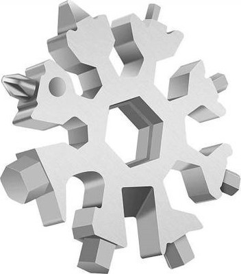 Arsh enterprises 18-in-1 Steel Snowflake Multi-Tool Keychain , Screwdriver , Bottle Opener Tool Camping & Hiking keychain toolkit Combination Screwdriver(Pack of 1)