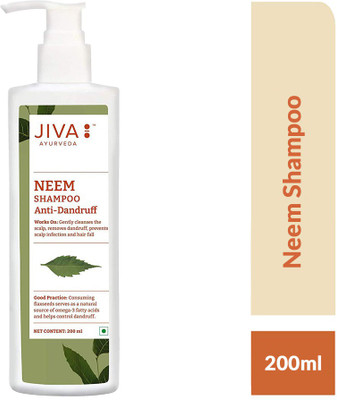 JIVA Neem Shampoo - Ayurvedic Anti-Dandruff Formula - 200 ml Each - Pack of 1(200 ml)