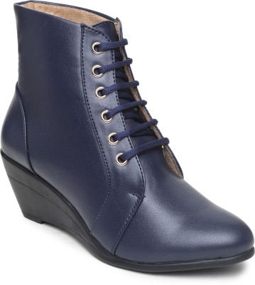 VALIOSAA Boots For Women(Navy , 7)