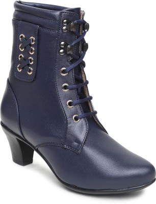 VALIOSAA Boots For Women(Navy , 7)