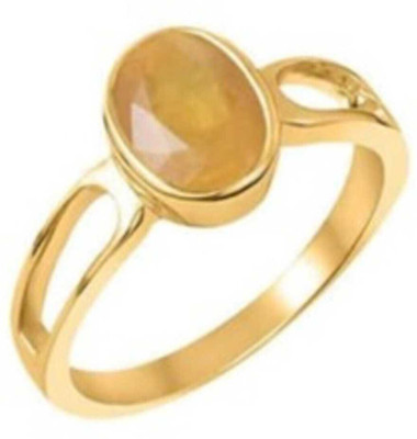 Neeba Firoza Turquoise Wt 9.25 rti 5dhatu Silver Coated Adjustable Ring Unisex Metal Sapphire Gold Plated Ring