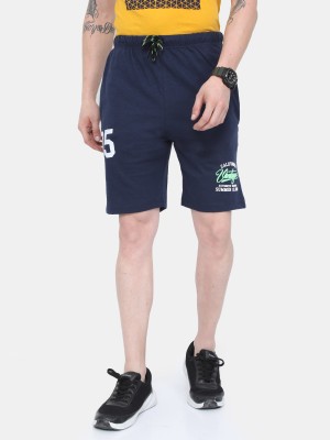 ARDEUR Solid Men Blue Regular Shorts