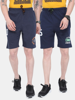 ARDEUR Solid Men Multicolor Regular Shorts