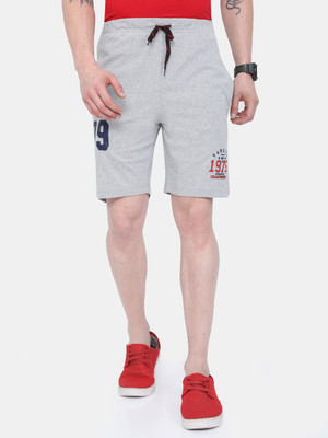 ARDEUR Solid Men Grey Regular Shorts