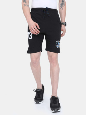 ARDEUR Solid Men Black Regular Shorts
