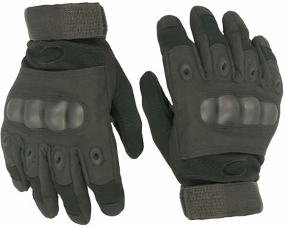 Aadikart Full Finger Tactical Gloves Military Army Shooting Climbing Cycling Gym & Riding Gloves(Black)