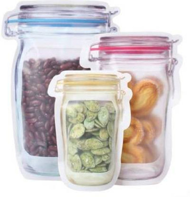 Hopedwell Plastic Storage Pouch(Pack of 3)