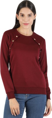 MONTE CARLO Full Sleeve Solid Women Sweatshirt