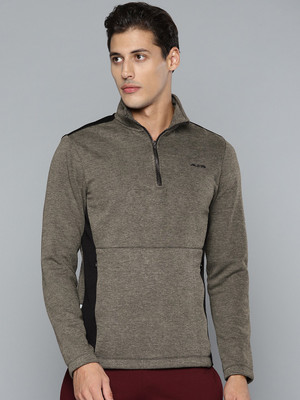ALCIS Full Sleeve Color Block Men Sweatshirt